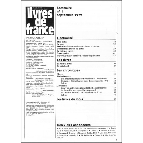 Livres de france |Premier Numéro