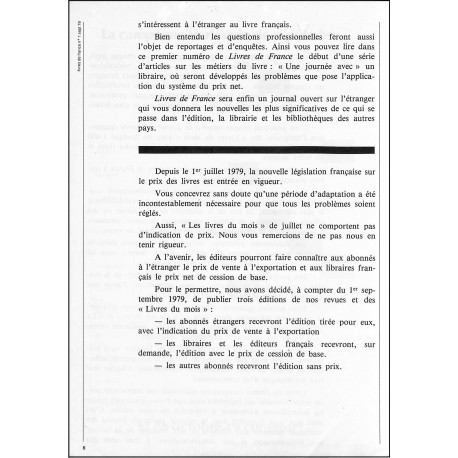 Livres de france |Premier Numéro