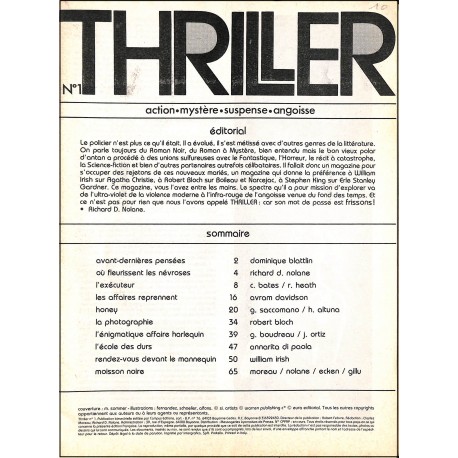 THRILLER |Premier Numéro
