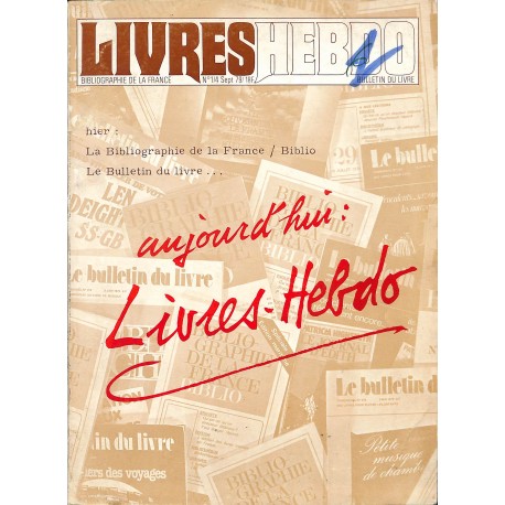 Livres hebdo |Premier Numéro