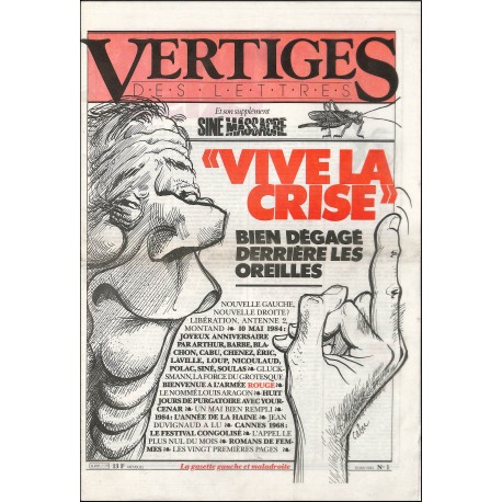 VERTIGES DES LETTRES |Premier Numéro