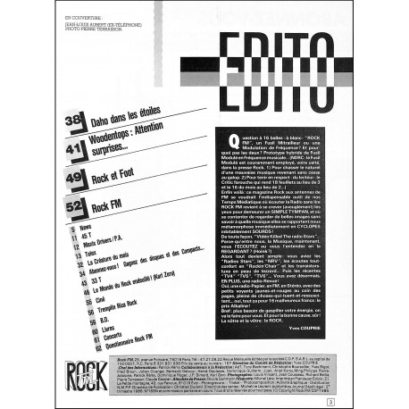 ROCK Fm |Premier Numéro