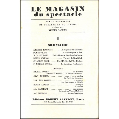 LE MAGAZIN du Spectacle |Premier Numéro