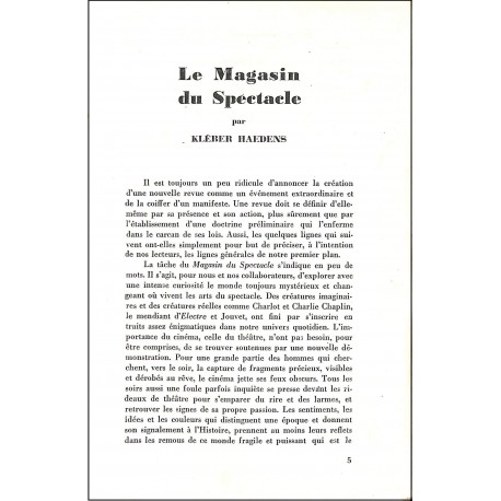 LE MAGAZIN du Spectacle |Premier Numéro