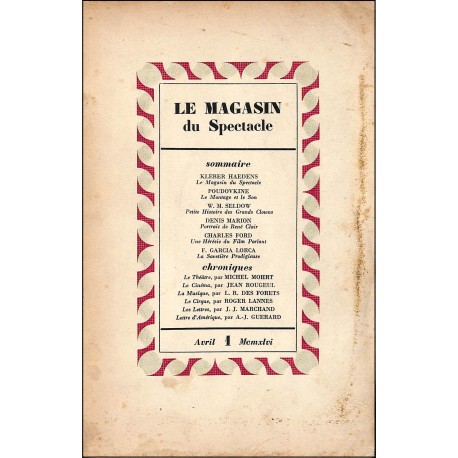 LE MAGAZIN du Spectacle |Premier Numéro