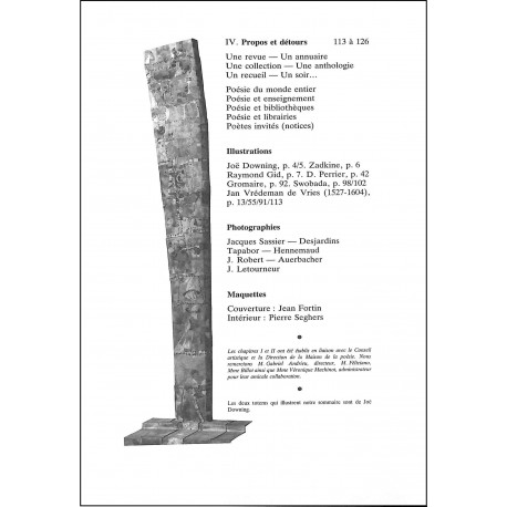 Poésie 84 |Premier Numéro