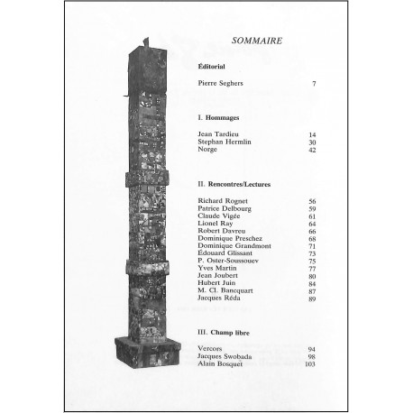 Poésie 84 |Premier Numéro