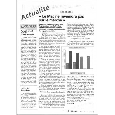 À VOS MAC |Premier Numéro