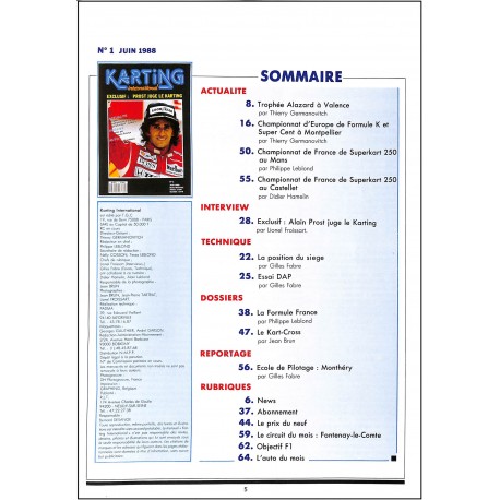 KARTING international |Premier Numéro