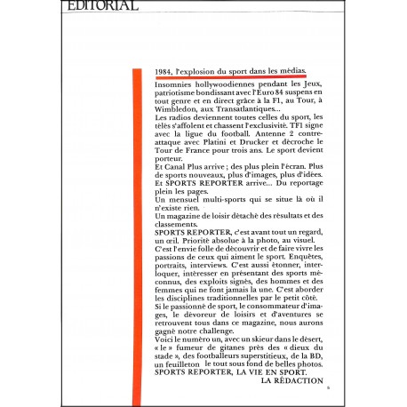 SPORTS reporter |Premier Numéro