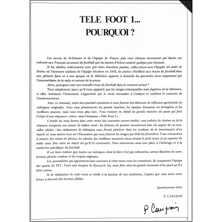 TÉLÉ FOOT 1 |Premier Numéro