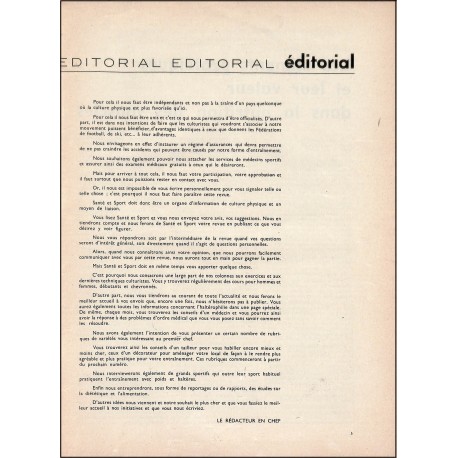 Santé et Sport |Premier Numéro