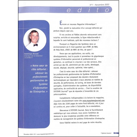 systems journal |Premier Numéro