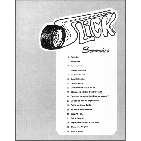 SLICK |Premier Numéro