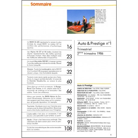 Auto & Prestige |Premier Numéro