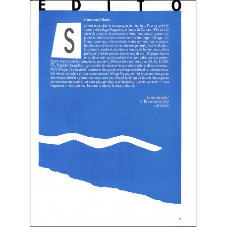 SILLAGE magazine |Premier Numéro