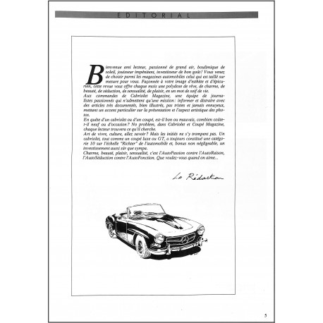 Cabriolet et coupé magazine |Premier Numéro