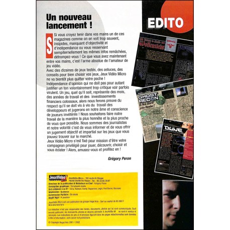 JeuxVidéo micro |Premier Numéro