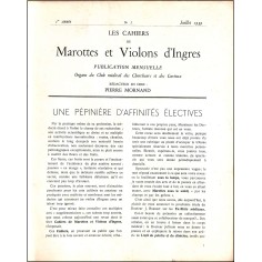LES CAHIERS DE Marottes et Violons d'Ingres |Premier Numéro 2