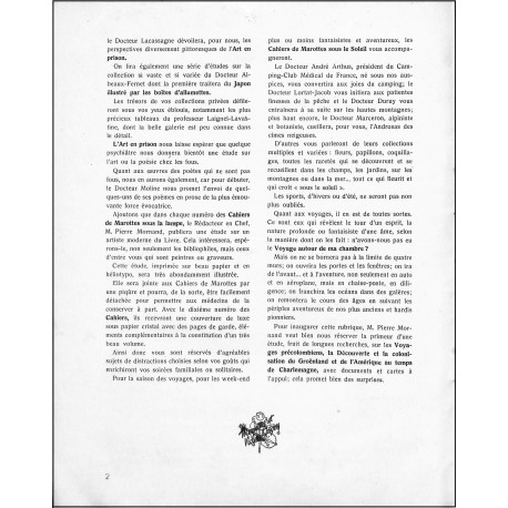 LES CAHIERS DE Marottes et Violons d'Ingres |Premier Numéro