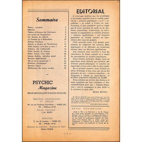 PSYCHIC Magazine |Premier Numéro