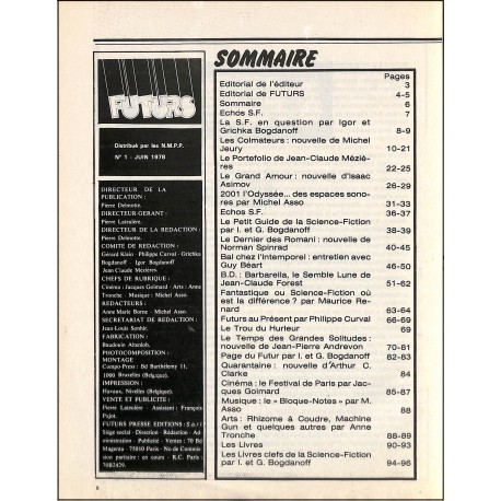 FUTURS |Premier Numéro