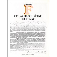 Le nouveau F |Premier Numéro 2