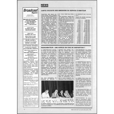 Broadcast magazine |Premier Numéro