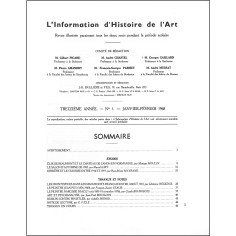L'INFORMATION D'HISTOIRE DE L'ART |Premier Numéro 2