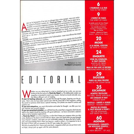 Paris par Cœur |Premier Numéro