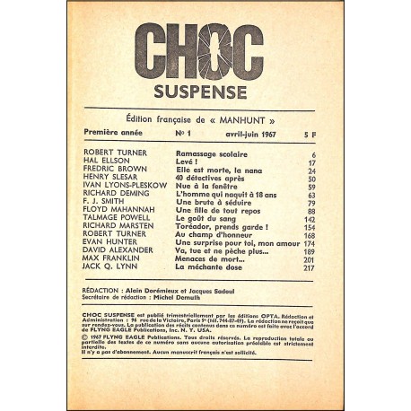 CHOC suspense |Premier Numéro