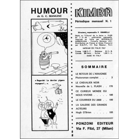 KIMBA |Premier Numéro