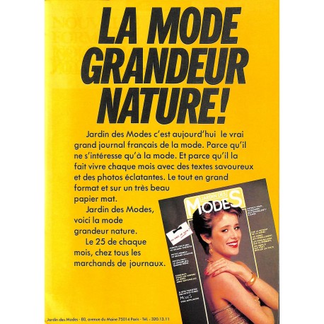 JARDIN DES MODES |Premier Numéro