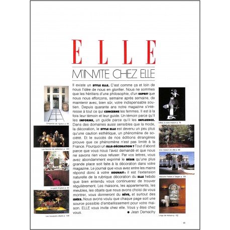 ELLE DECORATION |Premier Numéro