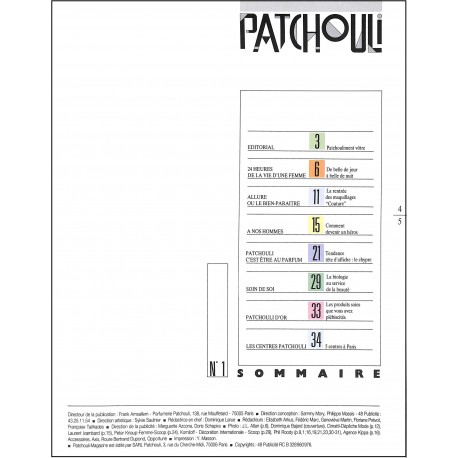PATCHOULI MAGAZINE |Premier Numéro