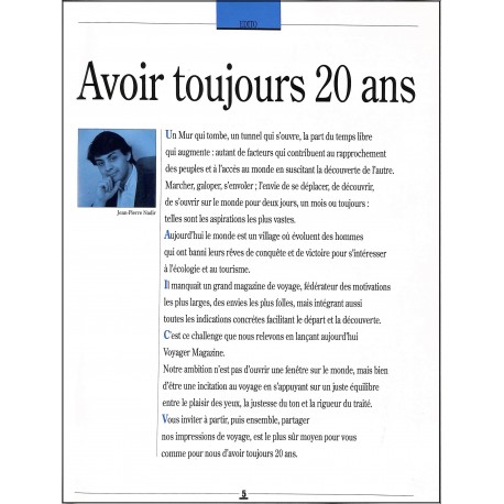 VOYAGER magazine |Premier Numéro