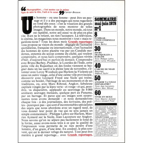 GRANDS REPORTAGES |Premier Numéro