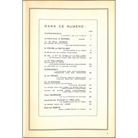 LA FRANCE A TABLE |Premier Numéro