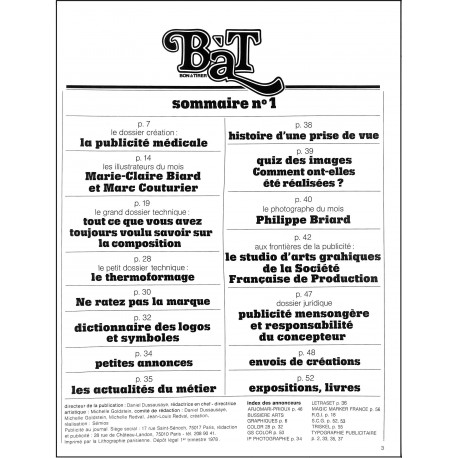 BàT |Premier Numéro