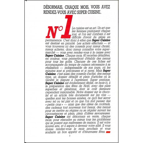 Super Cuisine |Premier Numéro