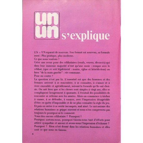 UN+UN |Premier Numéro