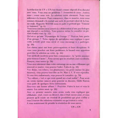 UN+UN |Premier Numéro