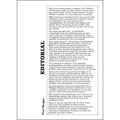 TRADITION VIVANTE |Premier Numéro 2