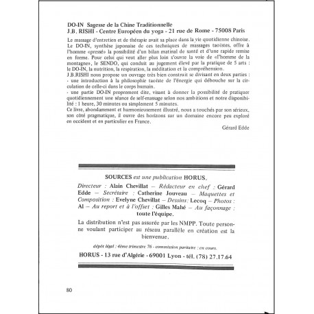 SOURCES |Premier Numéro