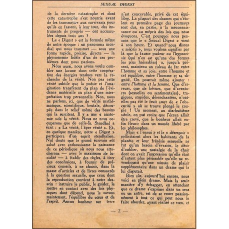 SEXUAL DIGEST |Premier Numéro