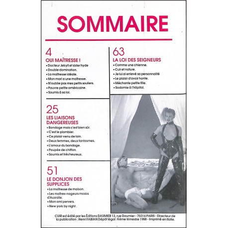 cuir |Premier Numéro