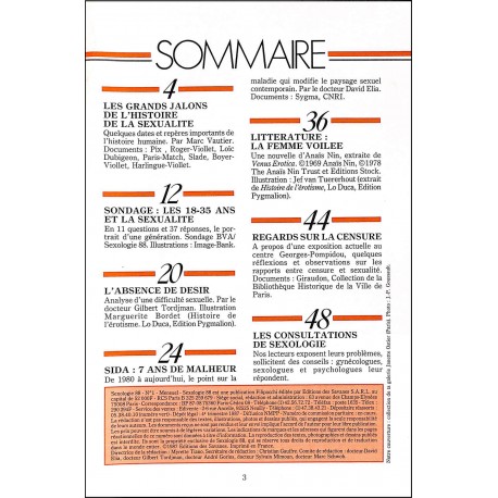 Sexologie 88 |Premier Numéro