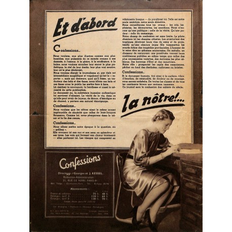 Confessions |Premier Numéro