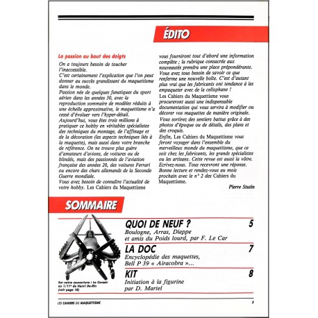 LES CAHIERS DU MAQUÉTTISME |Premier Numéro
