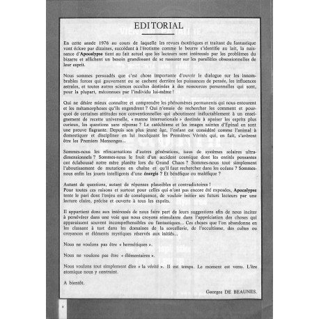 APOCALYPSE |Premier Numéro